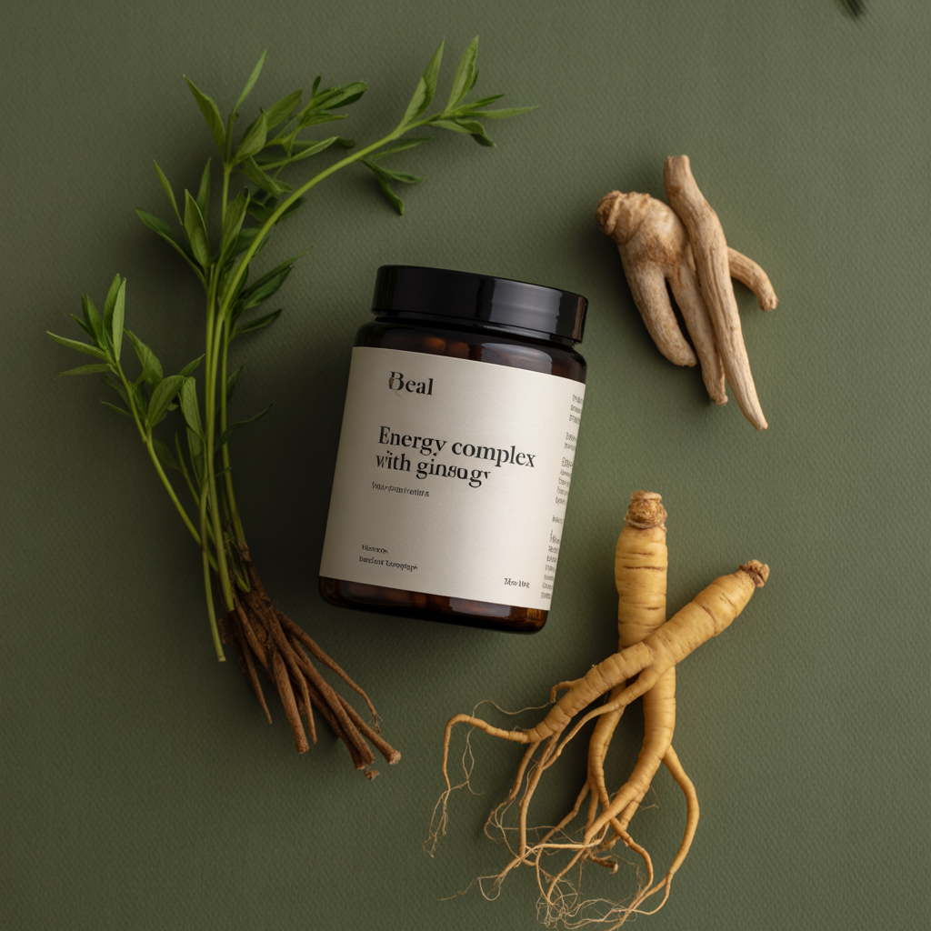 Energy complex with ginseng and maca